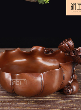 纯铜创意香薰炉烟灰缸家居摆设