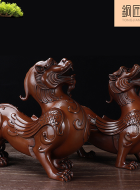 貔貅纯铜办公室开业送礼装饰品