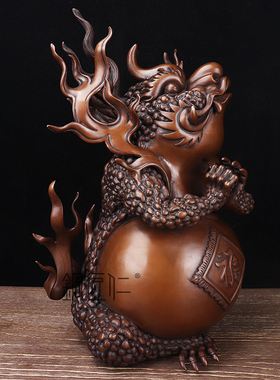 铜匠仁铜摆件复古办公室