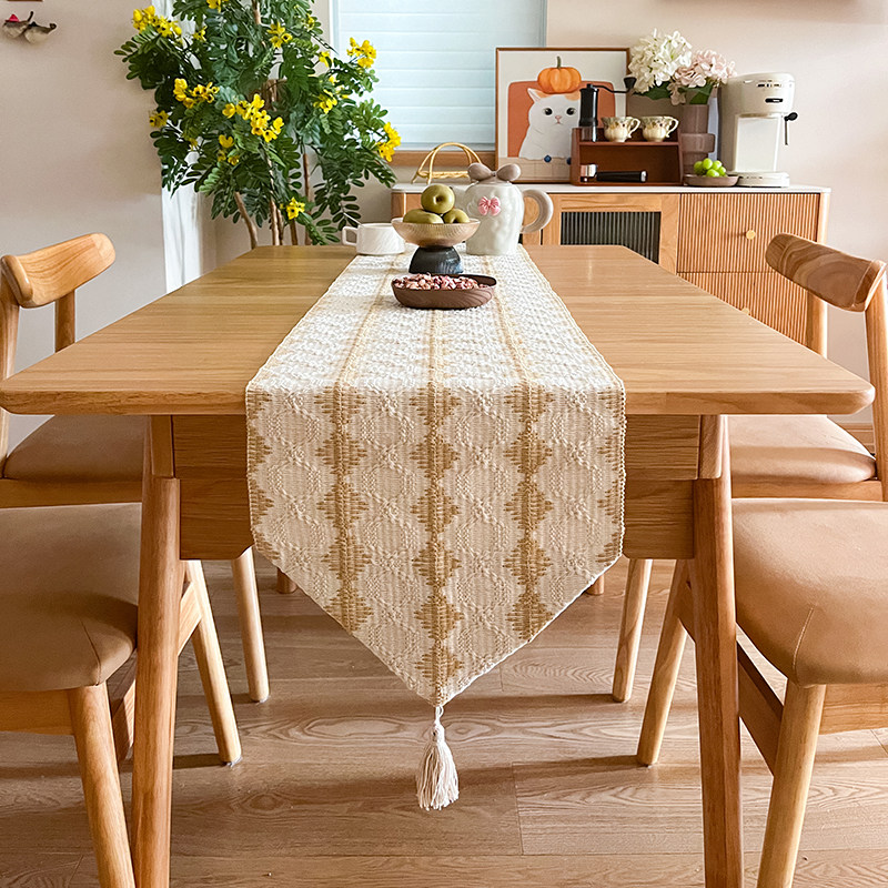 复古黑白桌旗桌布床旗茶几餐桌电视柜布艺长条简约北欧ins隔热布,淘宝优惠券,粉丝福利购,淘宝优惠卷