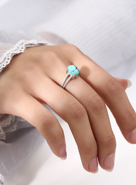 925纯银18k戒指空托女高级感