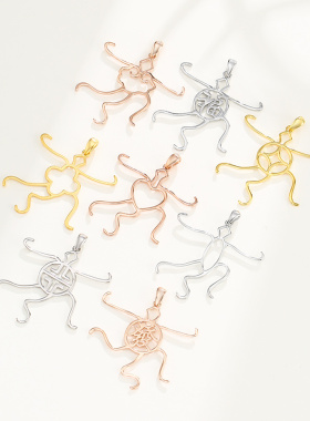 随形万能纯银吊坠空托男女奢金轩