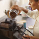 Philips American coffee machine with integrated grinder and fully automatic