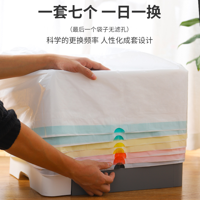 懒人免铲猫砂袋一次性大号清洁防抓猫砂盆垃圾袋子过滤塑料打包袋 - 图1