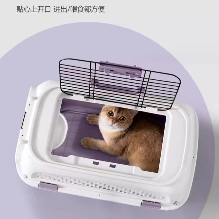 宠物航空箱猫咪猫笼子便携外出托运箱车载猫箱猫包狗笼宠物用品 - 图2