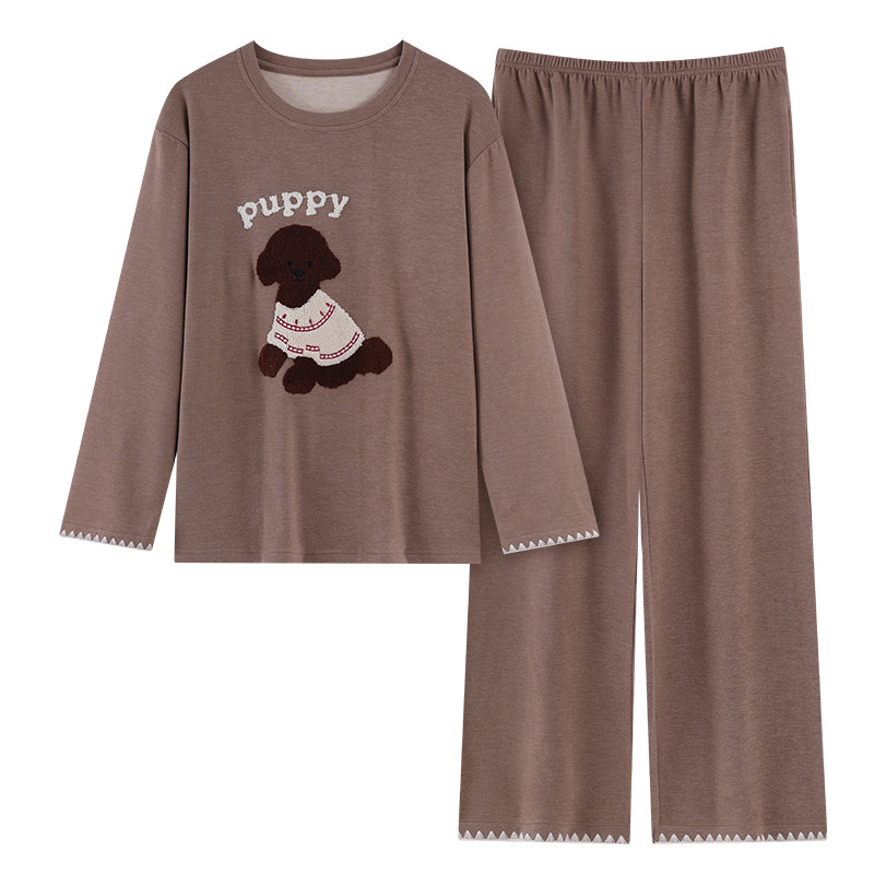 卡通可爱德绒睡衣女秋冬季2025年新款韩版宽松少女薄绒长袖家居服,淘宝优惠券,粉丝福利购,淘宝优惠卷