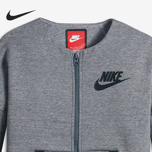 Nike/耐克正品2021年新款运动休闲大童拉链长袖外套 806214-091-图2