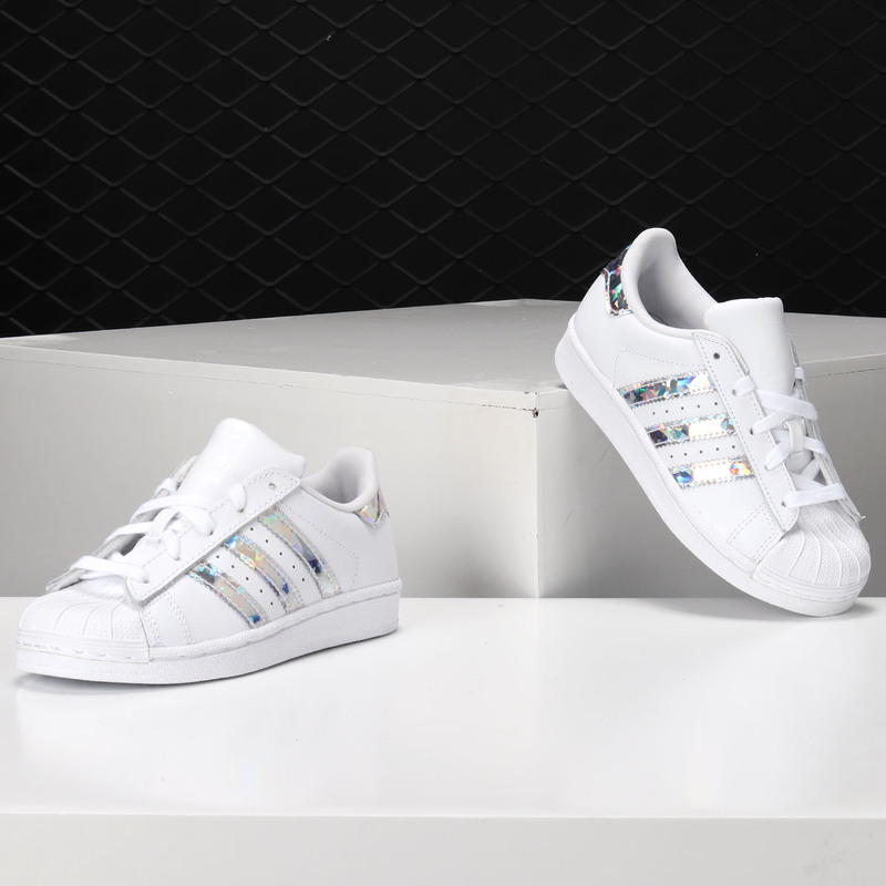 Adidas/阿迪达斯正品三叶草 SUPERSTAR C小童休闲运动鞋CG6708-图0