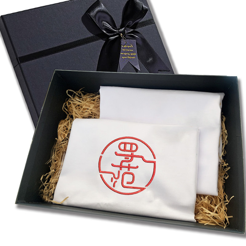 男女短袖diy姓名姓氏刺绣定制t恤 仟豹T恤