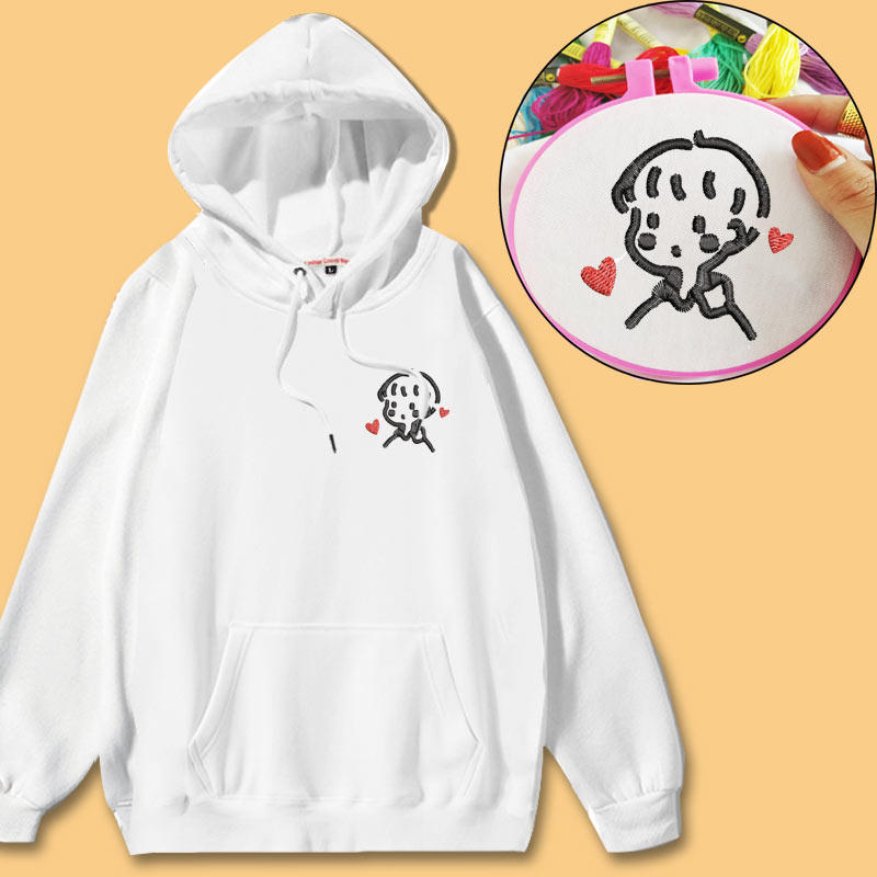 可以长袖秋情侣装不一样的手工卫衣 仟豹卫衣