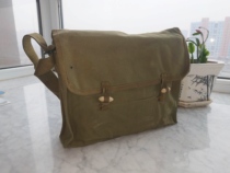 67 Slanted Satchel Earth Yellow Canvas Tool Bag Carry-on Bag