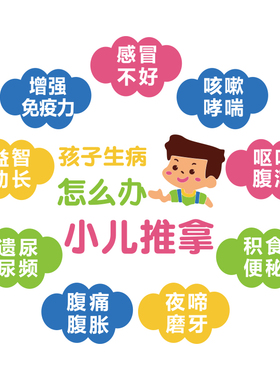 小儿童推拿母婴店内中医养生馆背景装饰品大厅布置创意墙纸