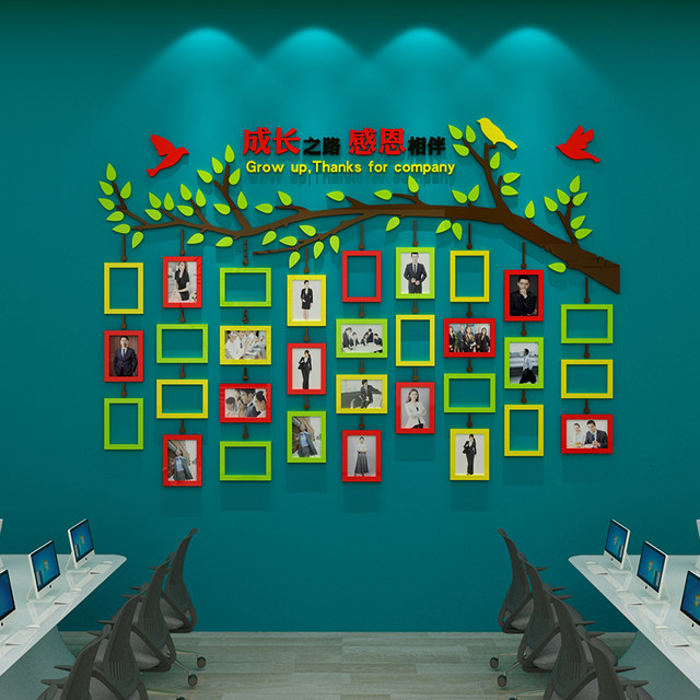 Employee Style Culture Wall Office Team Photo Wall