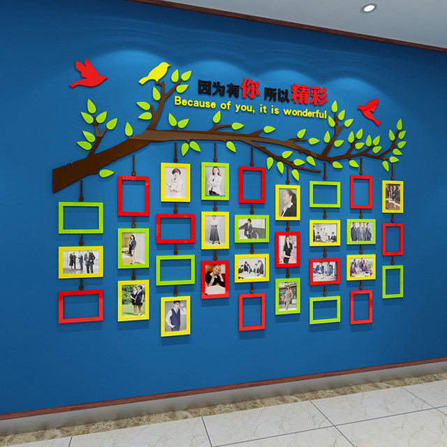 Employee Style Culture Wall Office Team Photo Wall