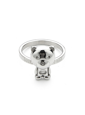 GUUKA潮牌情侣嘻哈熊戒指