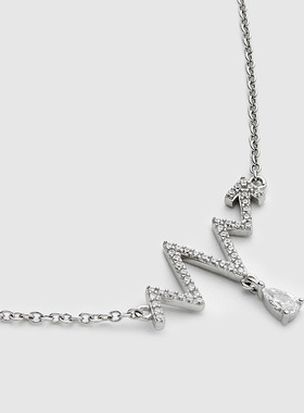 Guuka潮牌银饰项链少女