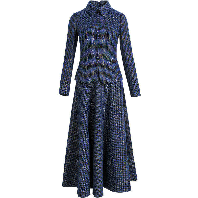 毛呢套装裙两件套冬装2024新款女气质小香风名媛洋气秋冬季套装女,淘宝优惠券,粉丝福利购,淘宝优惠卷