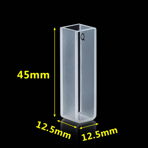 石英比色皿10mm/5/20/30/40/50mm/cm/厘米透紫外耐酸碱 订做 定制 - 图1