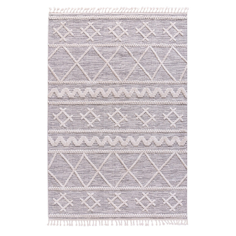 Moroccan Nordic room living room carpet ins bedroom bedside cotton and linen woven floor mat tassel decorative carpet outside