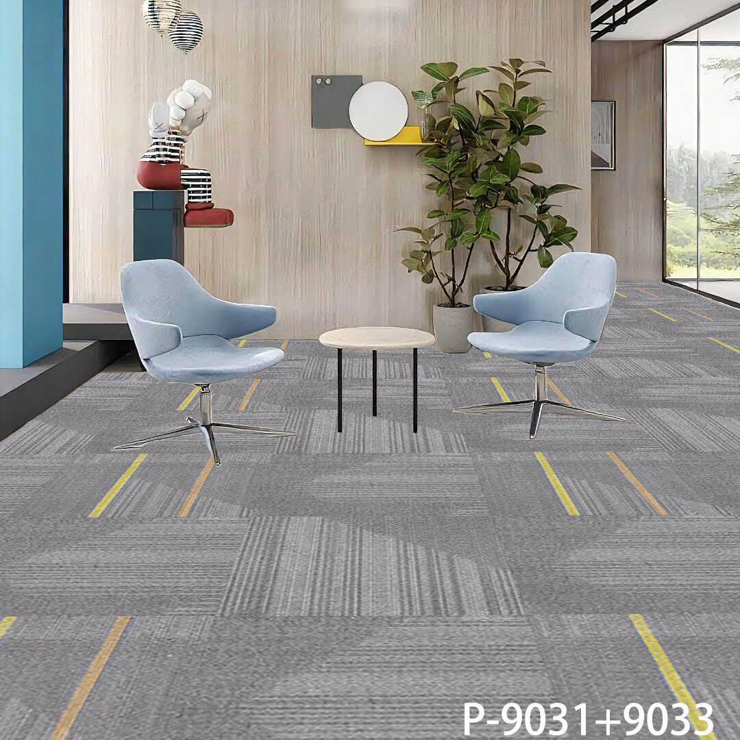 Office carpet splicing square billiard hall project