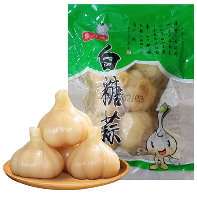 2斤糖蒜头正宗糖醋蒜农家甜蒜袋装水晶糖蒜头酸甜脆爽山东特产