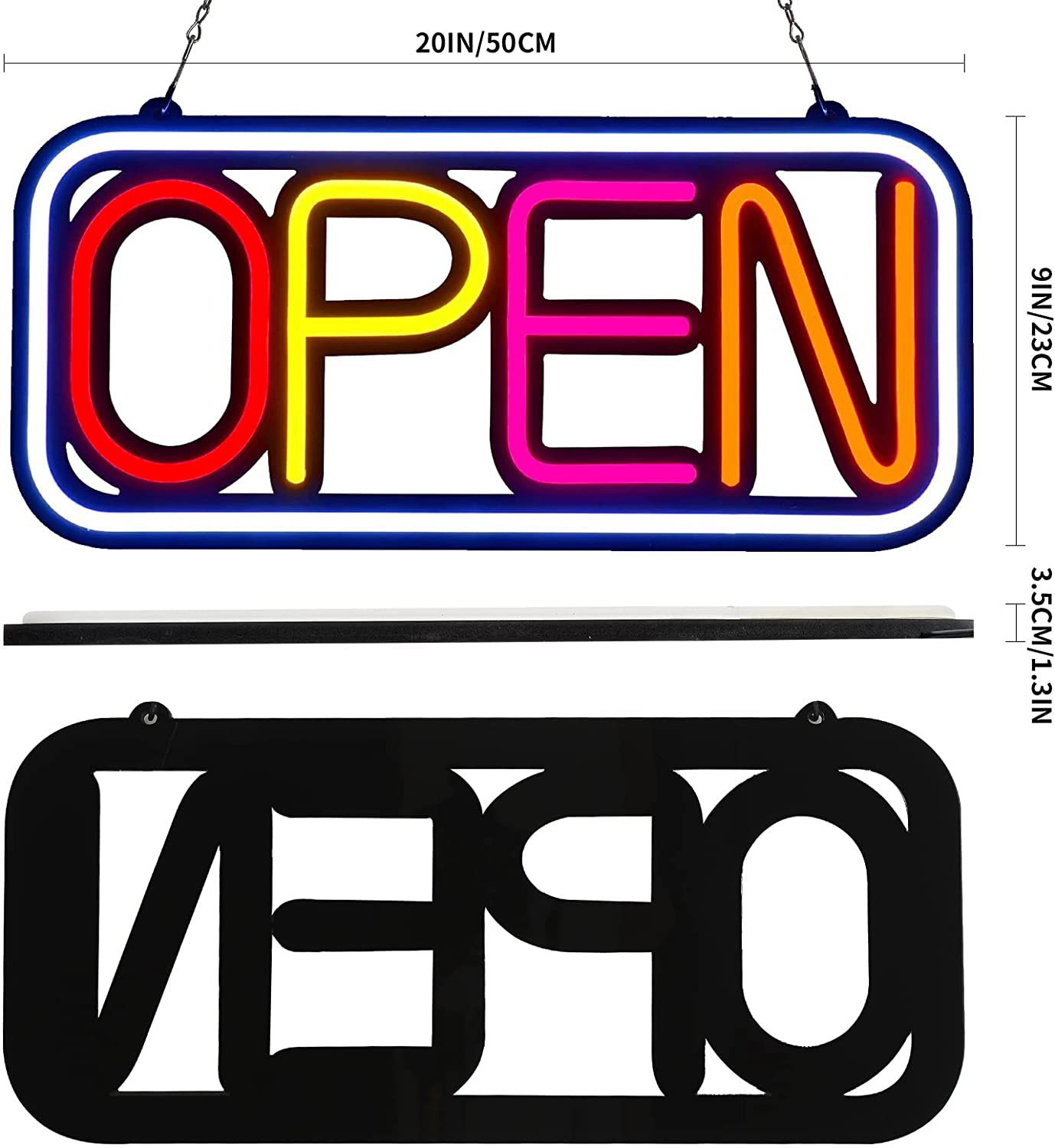 高亮LED NEON SIGN霓虹灯OPEN营业中Closed广告牌发光字营业灯牌 - 图3