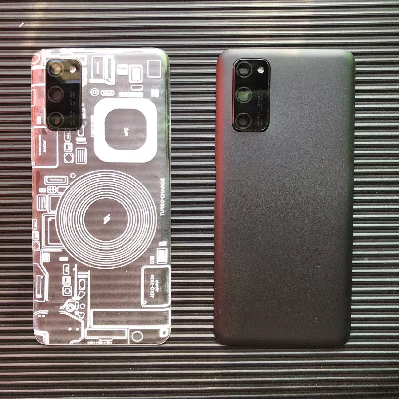 适用于荣耀V30塑料后盖V30Pro/v20手机电池盖外壳替换透明背盖v40