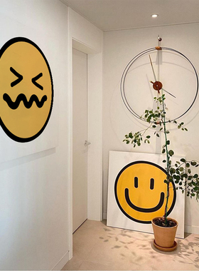 emoji表情个性风趣味客厅装饰画