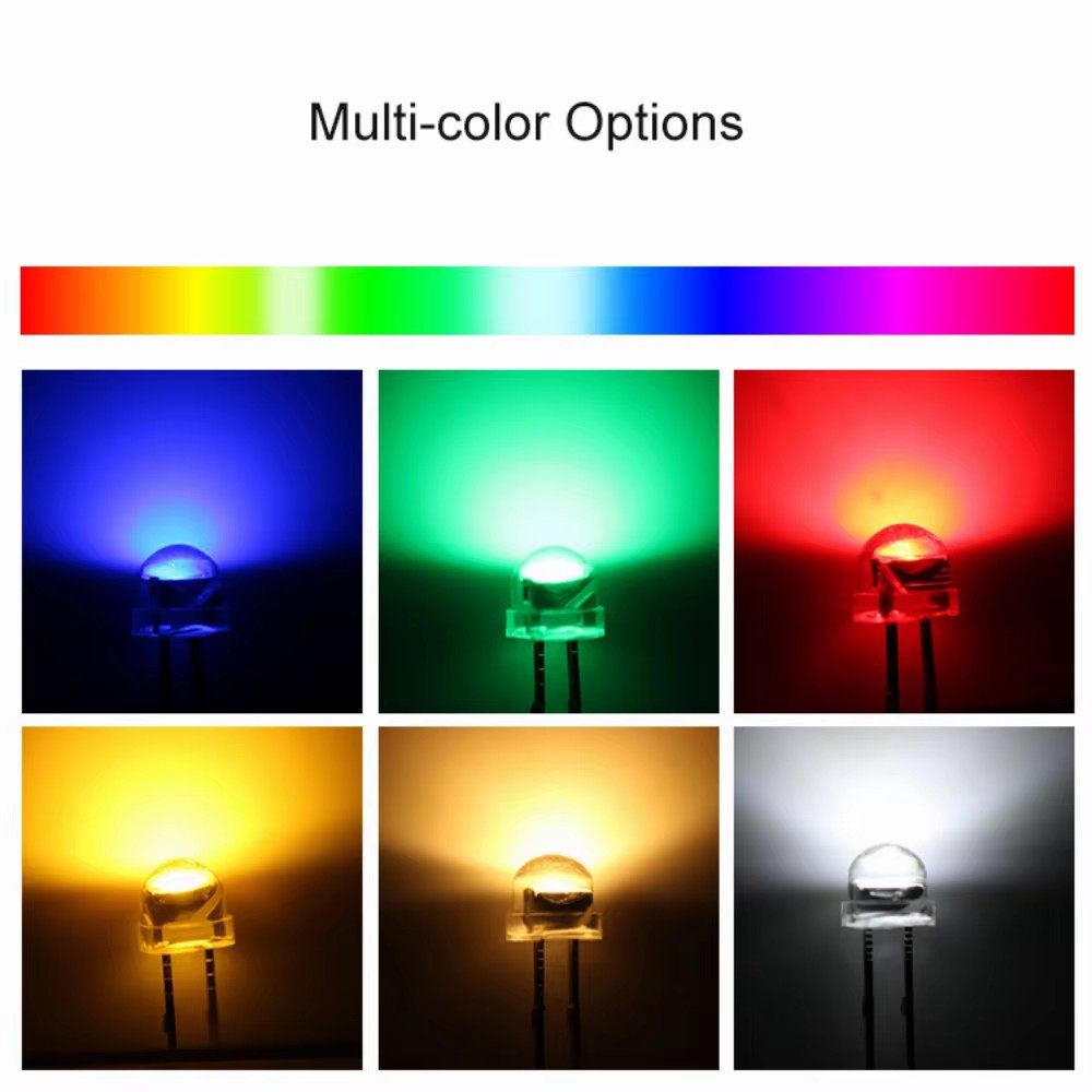 F5草帽5MM超高亮白光 2800-3000mcd led灯珠 3.0-3.4V 红蓝黄绿灯,淘宝优惠券,粉丝福利购,淘宝优惠卷