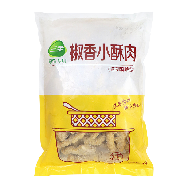 三全小酥肉1kg*10袋油炸猪肉火锅烧烤食材农家酥肉半成品商用整箱-图3