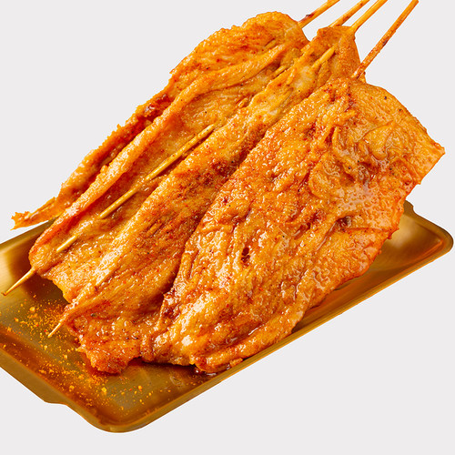 正丰里脊大肉串鸡肉串咖喱里脊肉片早餐半成品煎炸烧烤串空气炸锅 - 图3