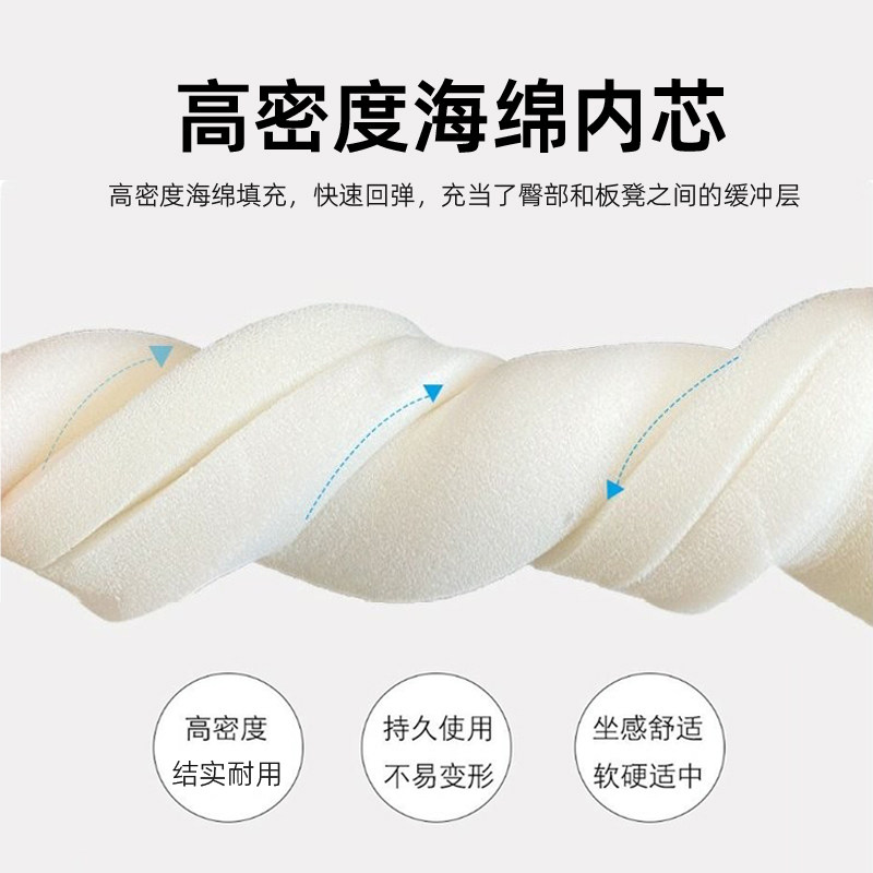 实木餐椅垫马蹄形坐垫北欧餐桌椅子座垫日式原木风屁股垫四季通用