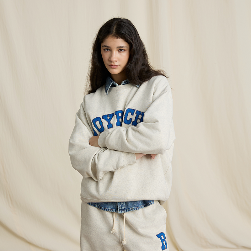 JOYRICH 2024秋冬新品男女同款重磅拉绒圆领卫衣卫裤休闲情侣套装