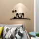 Cartoon red panda creative stickers 3D three-dimensional wall stickers layout living room bedroom bedside background wall decorations