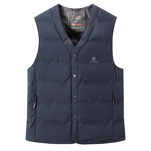 皮尔卡丹男士羽绒马甲2025新款秋冬季轻薄保暖休闲背心排骨服外套 - 图3