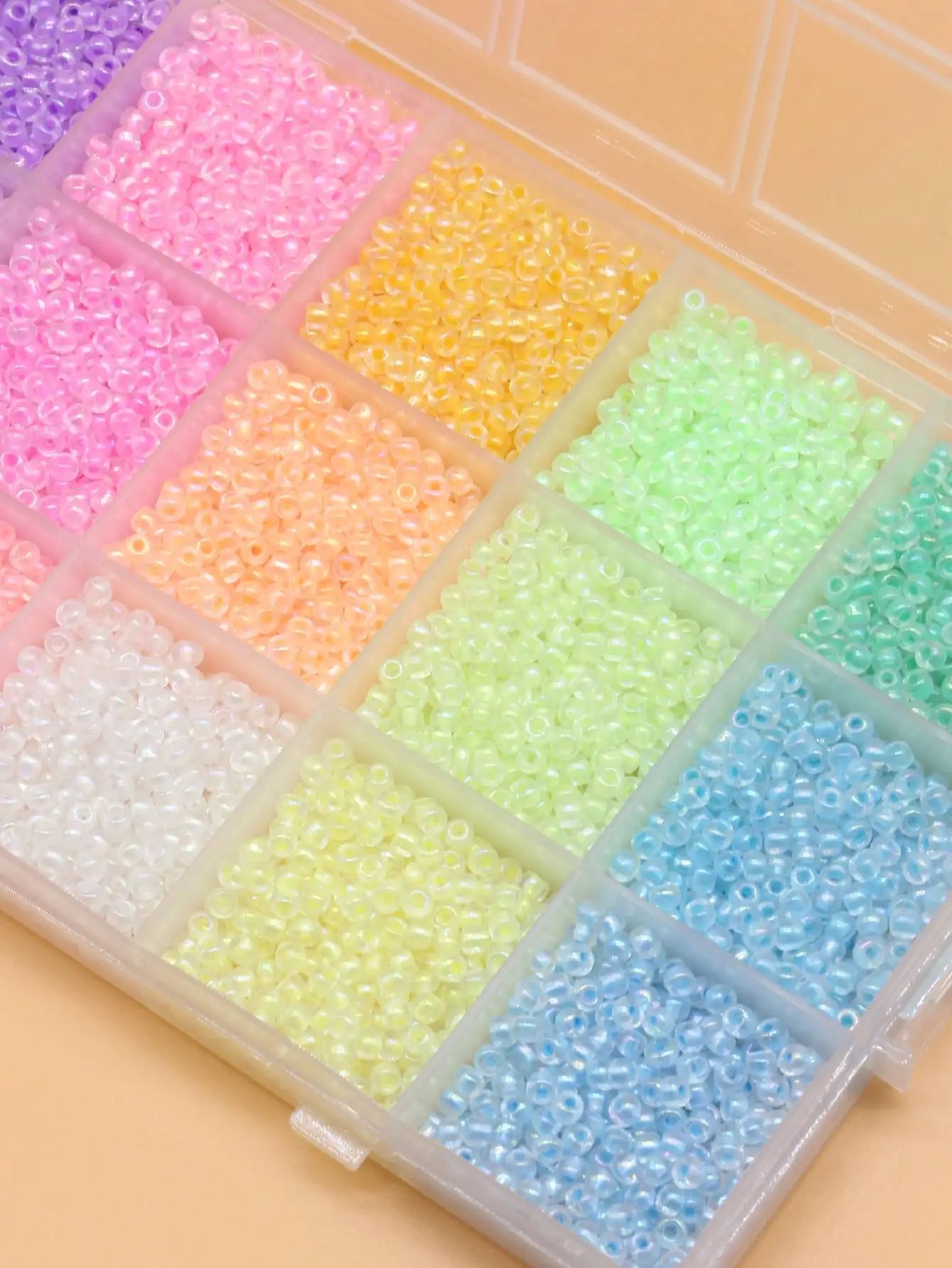 2mm 2100pc colors glory in the dark fluorescent seed beads - 图3