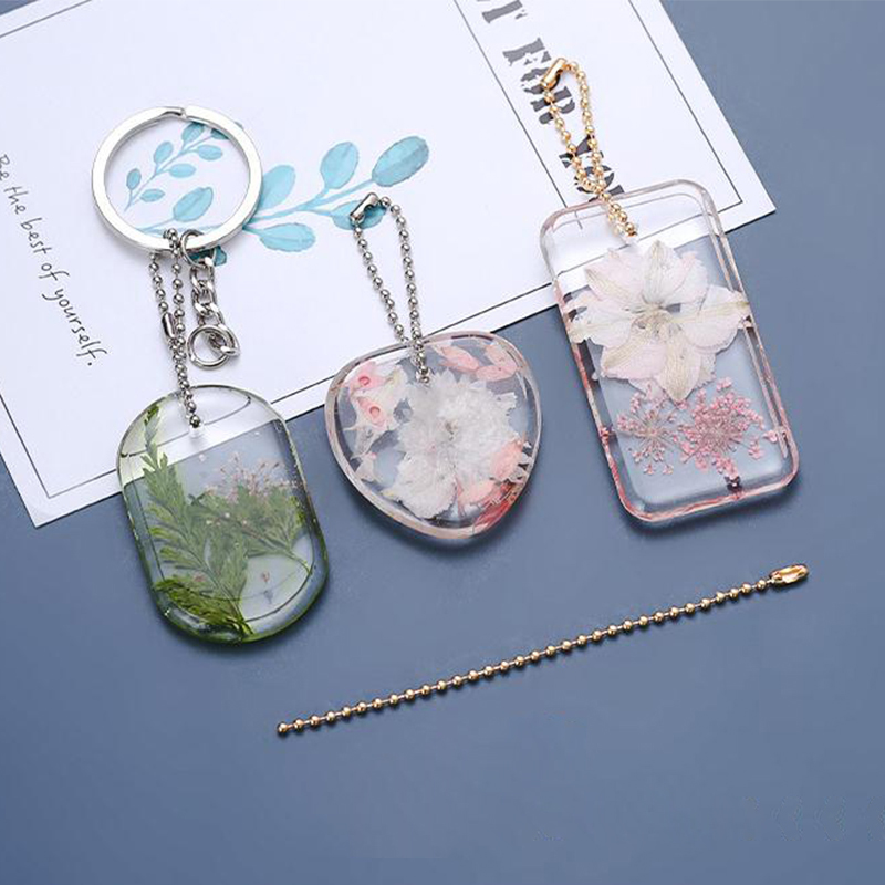 1/6/10pcs Keychain Pendant Mold Set DIY Resin Mold Crystal E - 图1