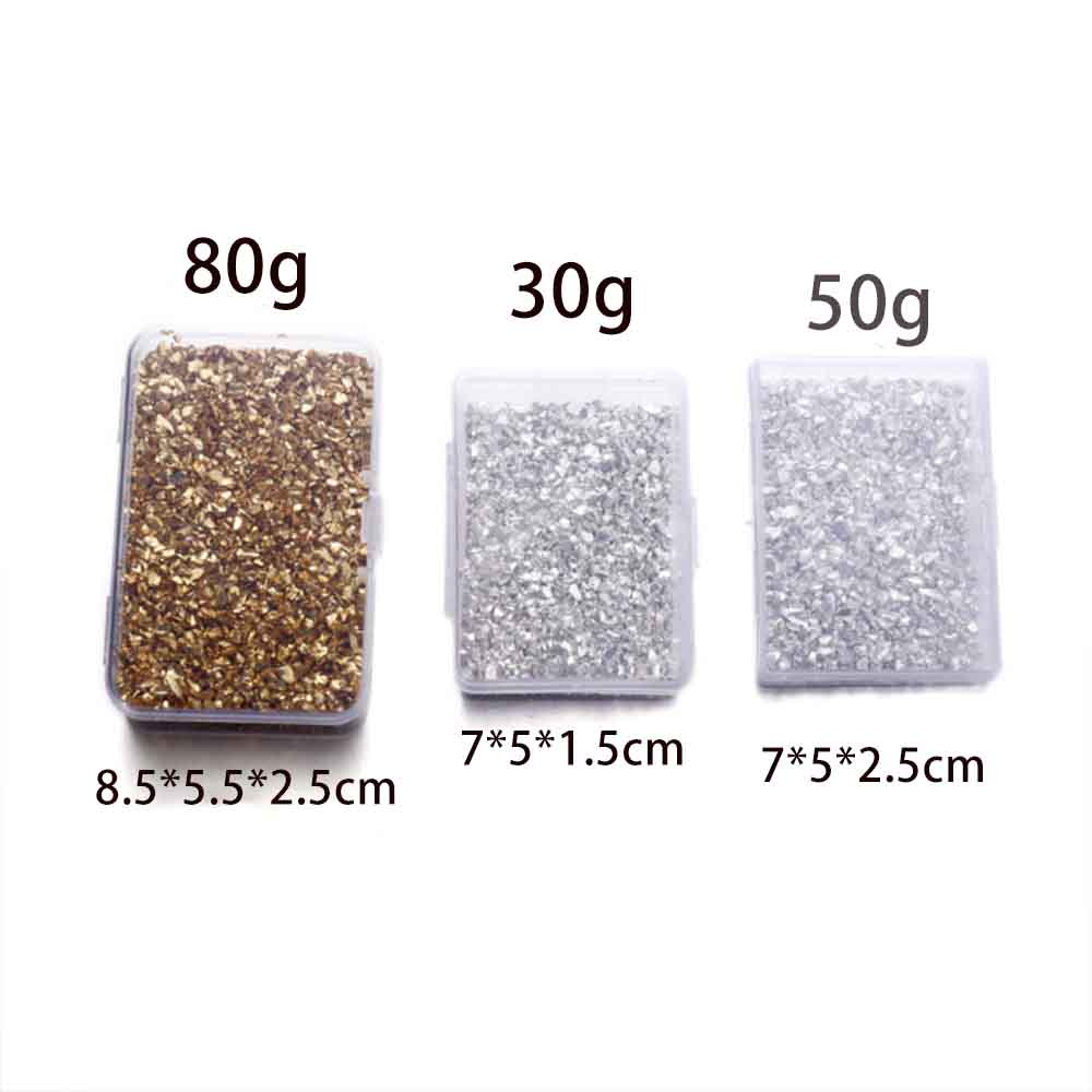 80g Crushed Glass Stones Resin Filling for DIY Epoxy Resin-图1