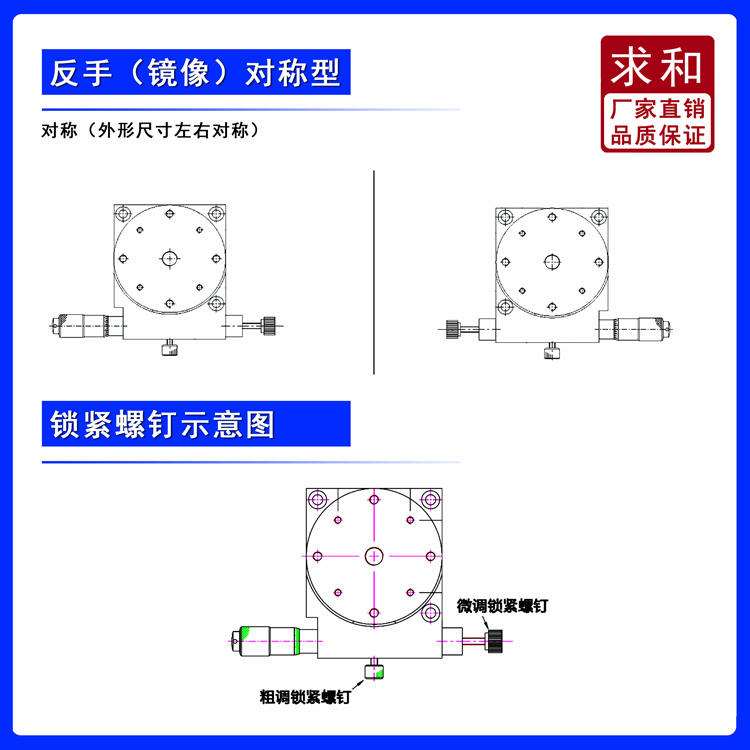 θ/R轴手动旋转滑台PHL-1206进口品质同款360°粗微调角度位移台 - 图1