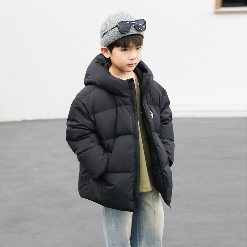 儿童装羽绒服男童加厚款小中大童女童羽绒服外套宝宝羽绒服连帽款