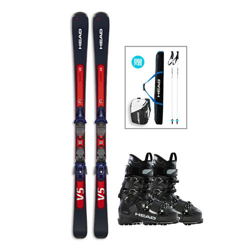 HEAD/海德 新款Shape e-V5 中级进阶EMC全能双板滑雪板 套装 - 图1