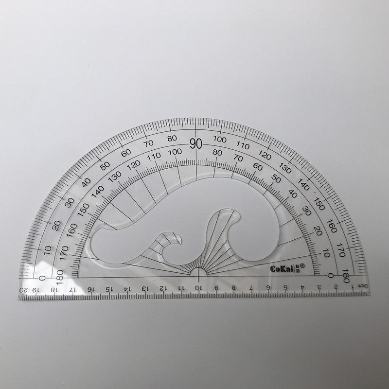 塑料大号量角器 透明半圆量角度尺直径20 25cm学生量角尺测量工具 - 图2