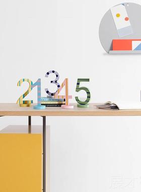 正品儿童房桌摆件软装家居好物字母楼数字间创意木质售处样板装饰
