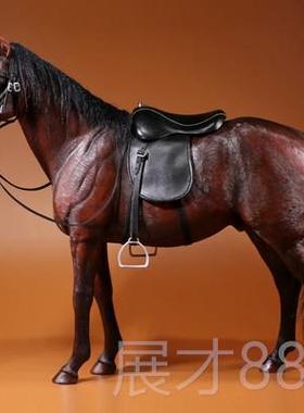 正品M.Z1/6汉诺威温血马真动物型高档mrrz仿马模型骏马摆模件兵人