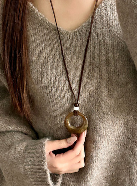 长款吊坠毛衣链项链女2025新款