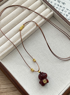 马上有钱钱币吊坠项链女款新中式