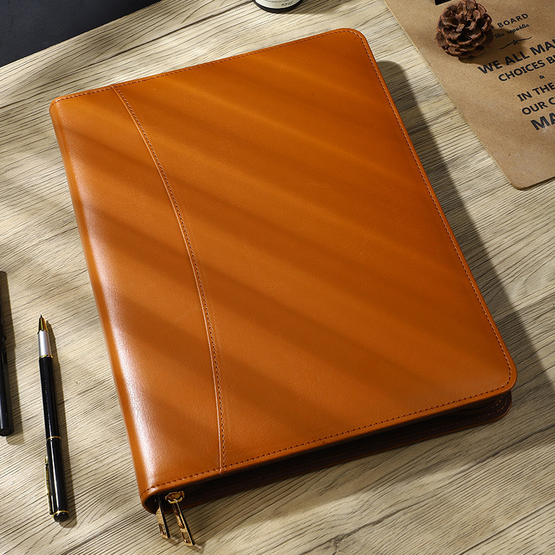 新款文件夹多功能拉链包PU优质皮房产资料册板夹公文夹收纳夹可定制logo高档办公用品活页夹板合同票据资料夹,淘宝优惠券,粉丝福利购,淘宝优惠卷