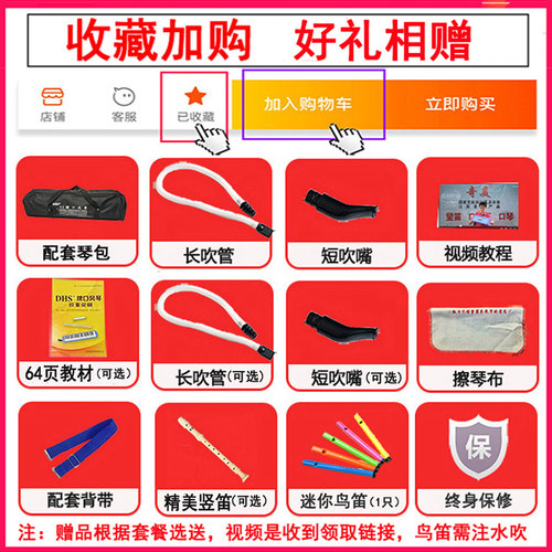DHS口风琴37键32键小学生专用儿童专业演奏初学者初中乐器口吹琴 - 图1