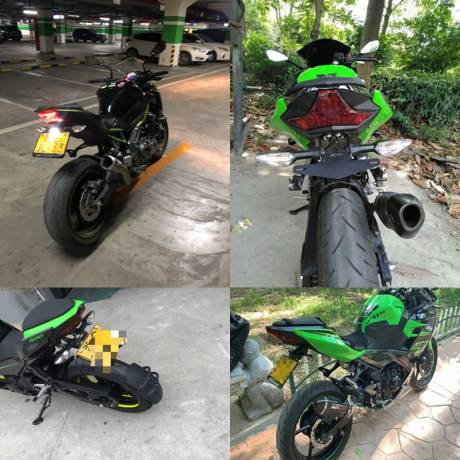 Kawasaki Ninja 400 Ninja400 250 650 Z400 Z650 Z900 Rs Modified Short Tail License Plate Frame Kawasaki Ninja 400 Ninja400 250 650 Z400 Z650 Z900 Rs Modified Short Tail License Plate Frame