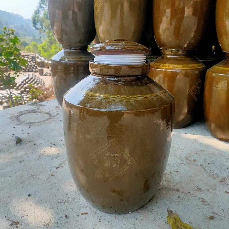 酒坛子家用密封窖藏老式复古酒缸土陶泡酒专用加厚带盖50/100斤装,淘宝优惠券,粉丝福利购,淘宝优惠卷